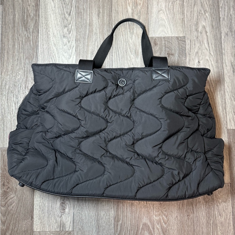 Joan & David  Weekender Yoga Gym Travel Puffy bag Zipper